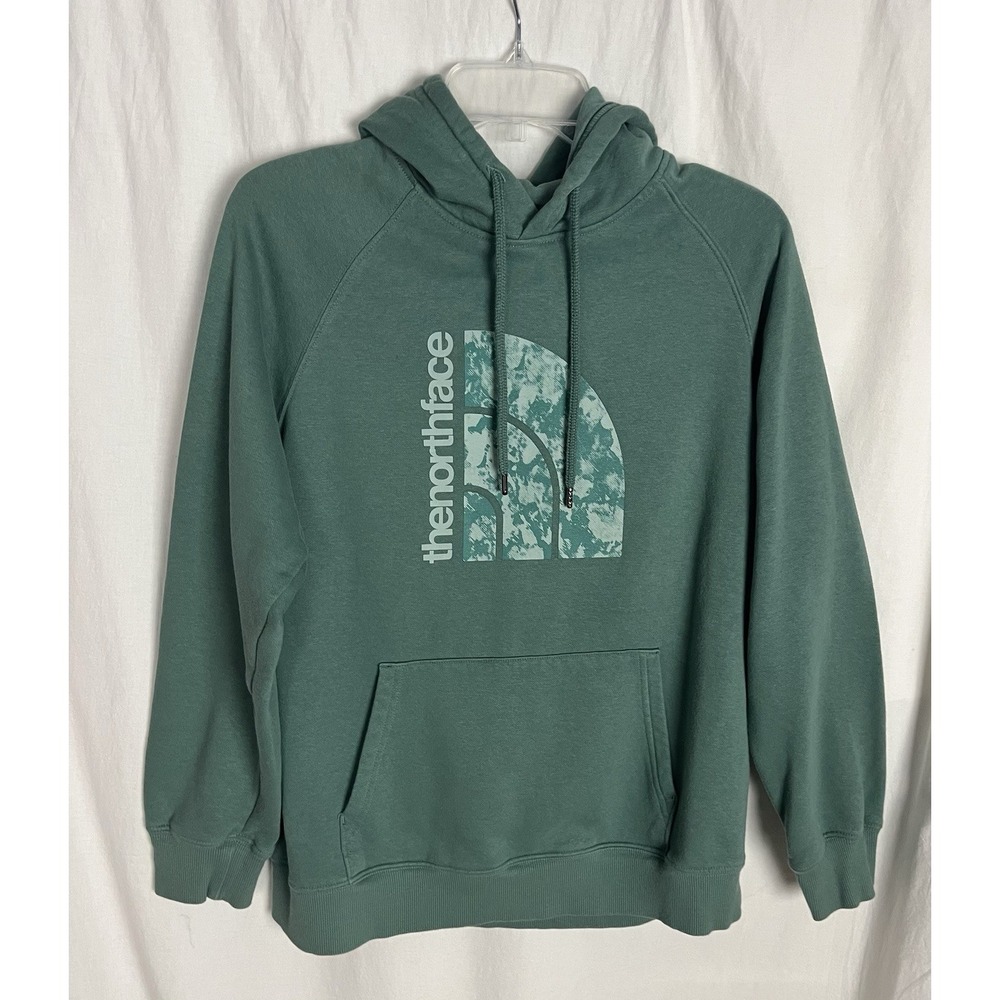 The North Face Women's L Jumbo Half Dome Hoodie Green Pullover Sweatshirt